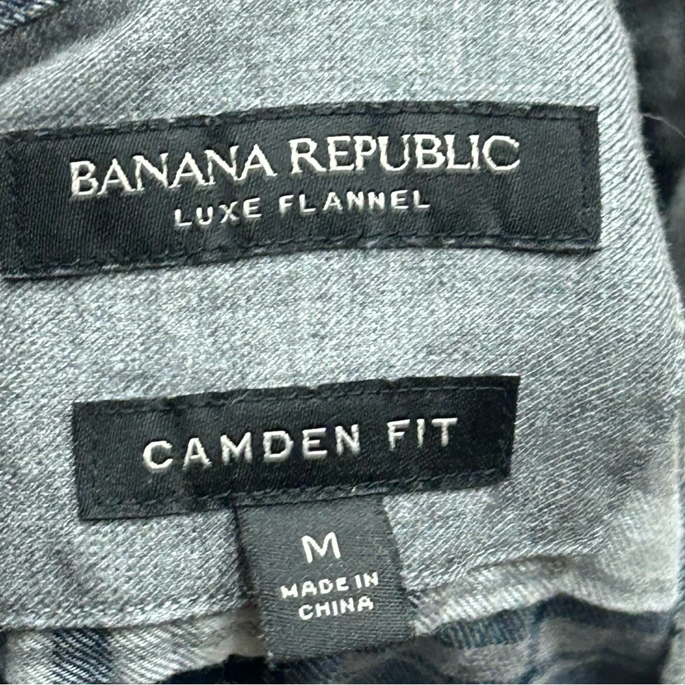 Banana‎ Republic luxe flannel Men's Camden fit Plaid Shirt